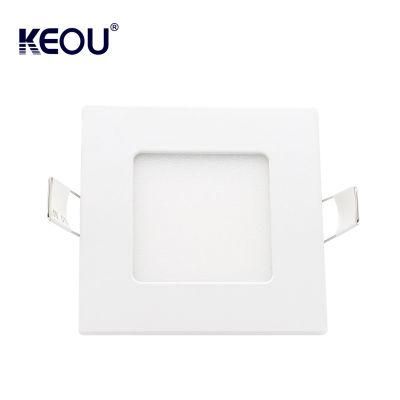 Square OEM ODM 9W Sliver LED Panel Light