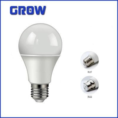 Factory Direct A60 11W E27/B22 LED Bulb Light Plastic Plus Aluminium Energy Saving LED Lamp Bulb CE RoHS ERP Approval for Indoor Lighting