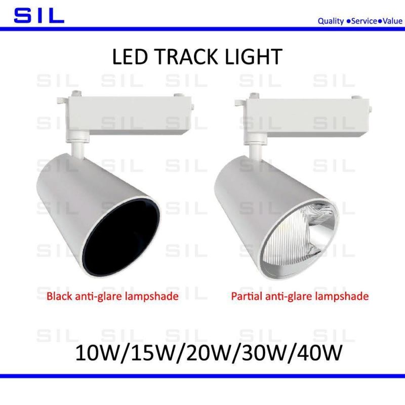 25W LED Track Light Shop Focus Lamp Retail Spot Lighting Fixtures Spotlights Linear Magnetic Rail Tracking Lamp