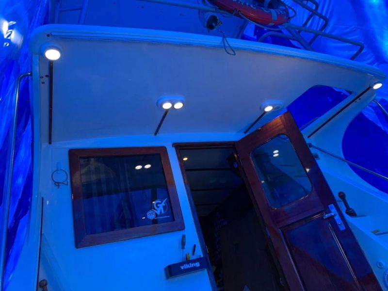 6W 6000K Low Voltage DC12 Volt LED Puck Light with Switch Marine Interior Dome Light for RV Boat