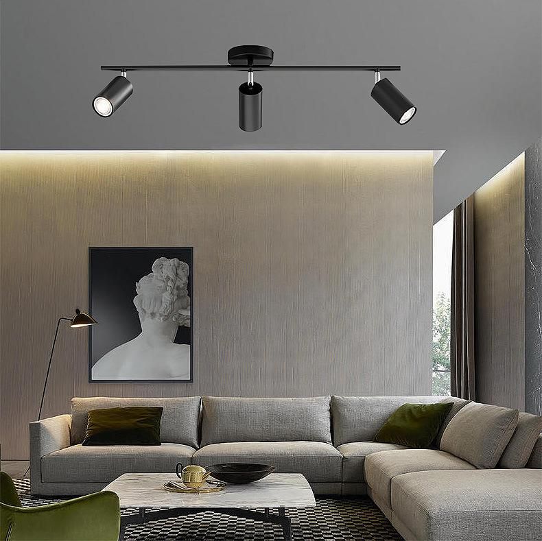 LED Black Minimalist Ceiling Lamp Living Room Exhibition Hall Bedside Atmosphere Spotlight