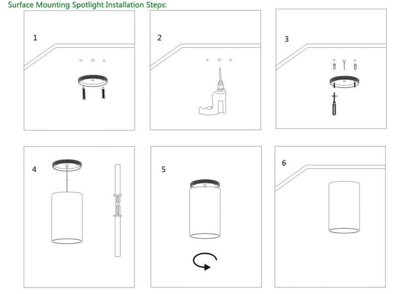 High Efficiency 18W Surface Mounted Spotlight LED Pendant Light for Stores