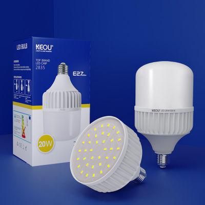 Aluminum PC Free Sample Distributor B22 E27 Base 18W 28W 48W 38W Big Column T Shape 18watt Warm Natural White LED Bulb Light LED Lamp Lighting