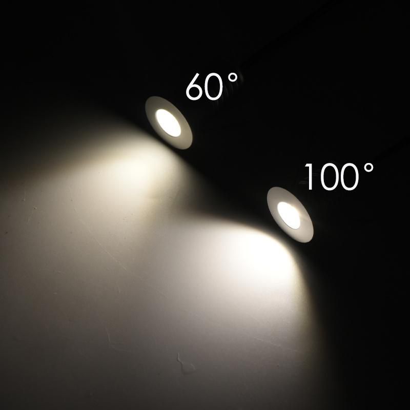 2W 12V-24V 15mm Mini LED Light CE 180lm Spot Light for Cabinet Kitchen Lamp