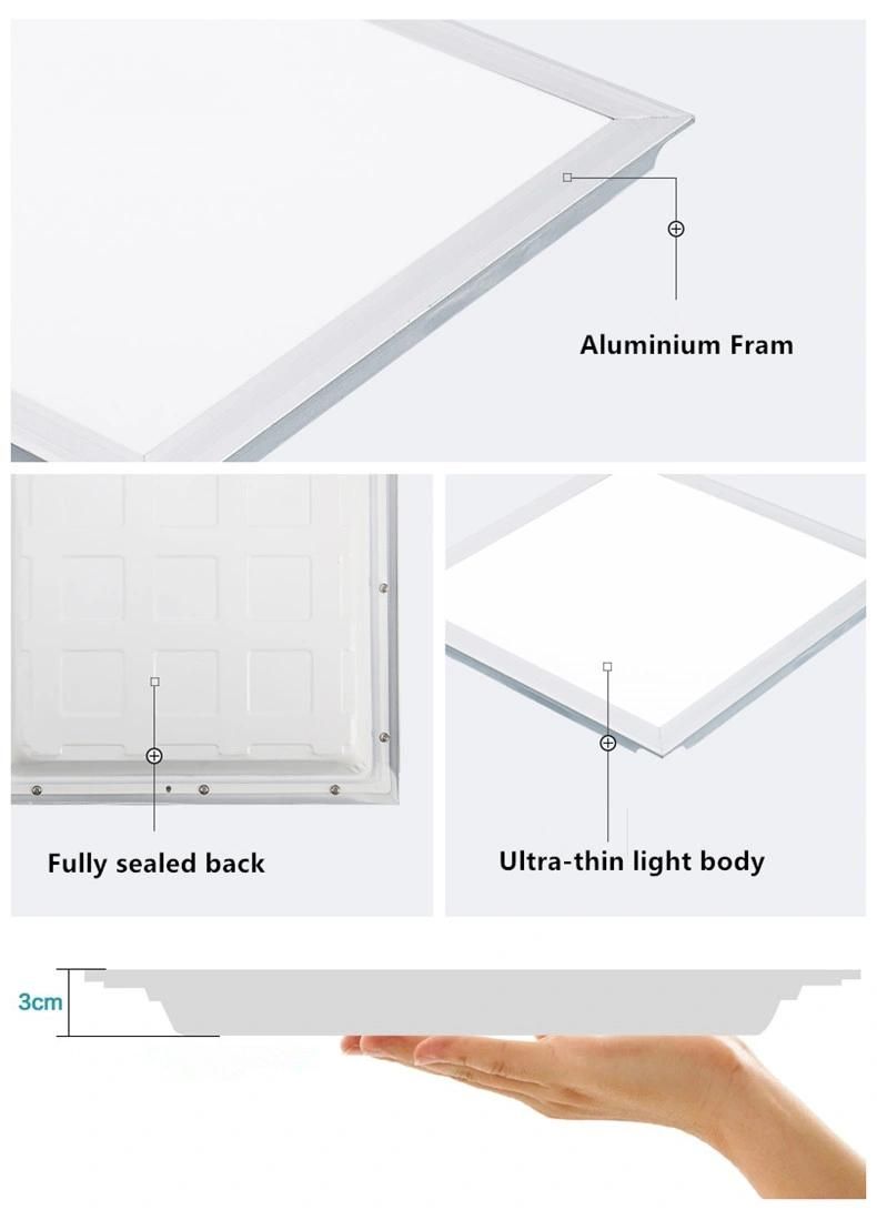 Interior Commercial Office Lamp Square Backlit Lighting 600*600 LED Panel Light