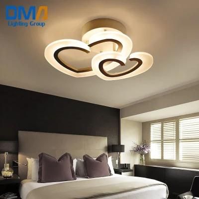 Double Heart Modern LED Lamp Ceiling for Children Room