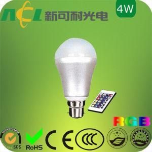4W Magic LED Mood Lighting, E26/E27 Base Types, 16 Colors Are Avaliable, CE and RoHS Certified