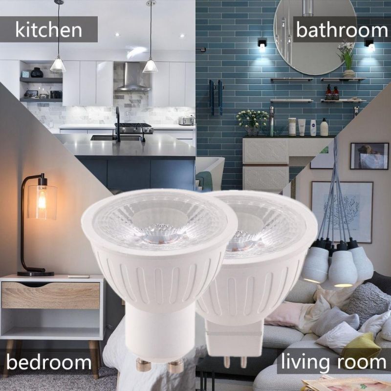 LED Bulb Light Plastic Aluminium GU10 MR16 COB 3W/5W/7W 2835SMD LED Spotlight for Indoor Lighting and Home Decoration