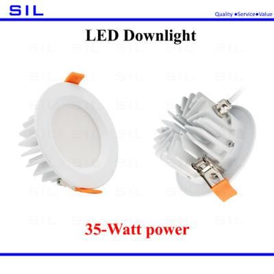 Factory Price Commercial Indoor Lighting CE RoHS Certificate 35watt IP65 Waterproof LED Recessed Downlight LED Down Light