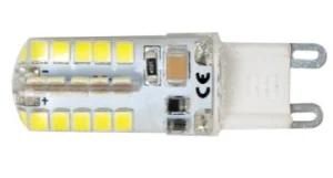 3.3W AC 110-130V 220-240V SMD2835 LED G9 Bulbs Ce RoHS Silicone LED G9 Bulbs with Warm White Color