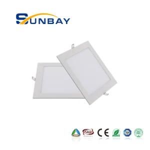 Ultra Thin Hot Sale SMD 3000K 4000K 6000K 6500K 3/4/6/9/12/15/18/24W Square SMD2835 LED Panel Shopping Mall Light