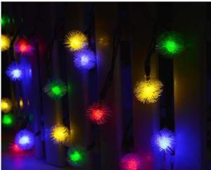 Solar Power LED String Light Fluff Blossom for Christmas Lh-Sx20