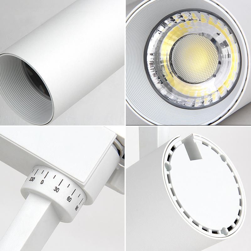 Distributor 10W 20W 30W 2 Phase 3 Phase 4 Phase Spotlight LED COB Ceiling Track Lights