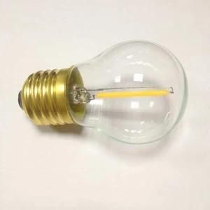 IP65 Outdoor G45/E27 24V/DC 1W Ultra Warm White 1800k LED Filament Bulb