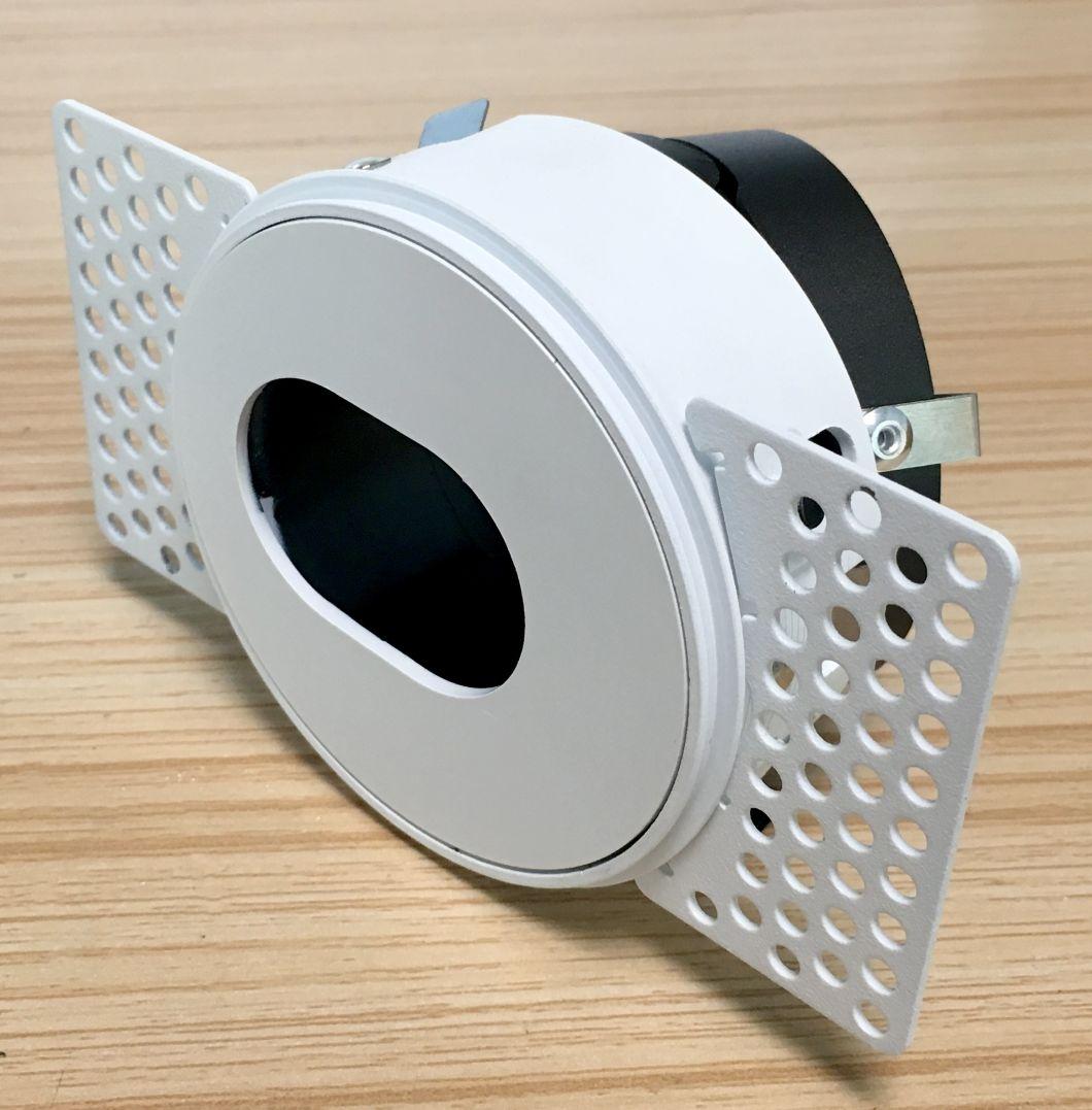 Cut out 75mm Trimless Project Downlight GU10 Housing LED Downlight Frame