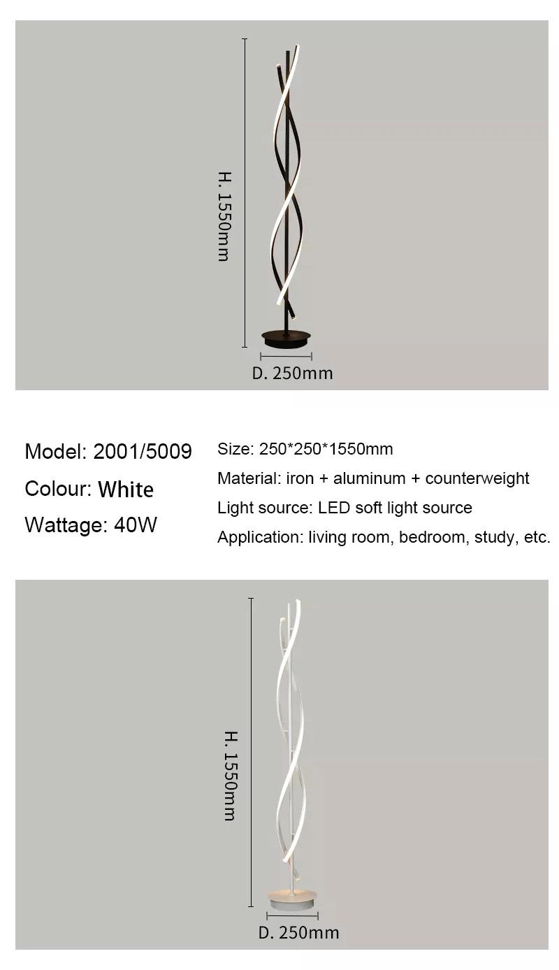 Modern Floor Lamps 40W LED Lighting Designer Floor Lights Stand Light Standing Lamp Floor Lamps