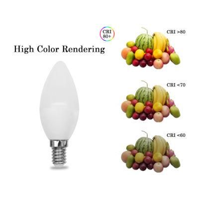 C37 7W B22 Energy Saving Lamp with Ce RoHS IC Driver LED Bulb Indoor Lighting