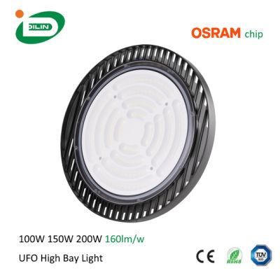 Aluminum LED High Bay Lights Osram SMD Ceiling Industrial Lightings 200W High Power Lamp