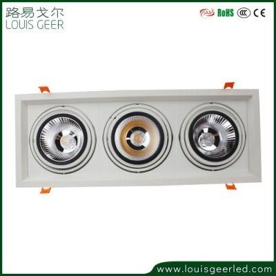 High Quality 3 Heads Aluminum LED Grille Light 36W LED Grille Light for Commercial Shop