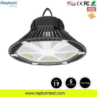 CE RoHS Approved 180lm/W UFO LED High Bay Light 200W Motion Sensor LED Light