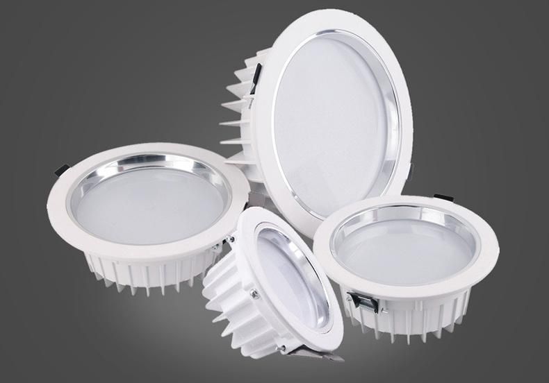 Factory Prices Tunable Recess Down Lights Extrusion Ceiling SMD or COB Lamp LED Aluminum Downlight 12V 220V Lights Residential IP20 Rimless