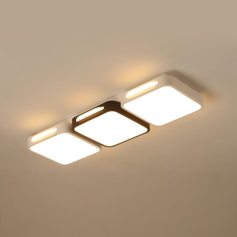 3 Head Rectangular LED Ceiling Lamps for Bedroom Restaurant