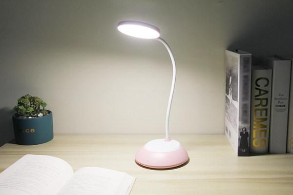 Color Ring Touch Table Lamps 6W White Black Pink Green Blue Grey