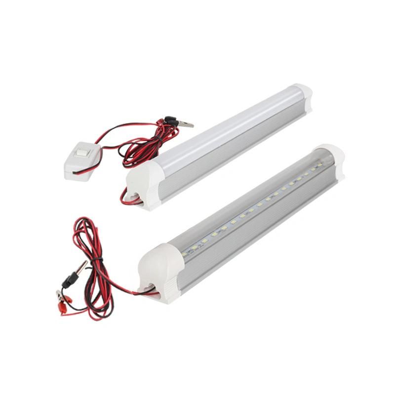 Hot Cakes T8 30cm LED Power Supply 12V DC LED Light Tube for Battery Powered