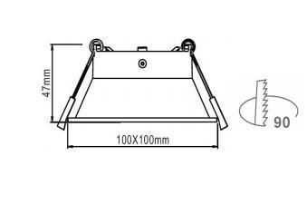 Adjustable Classical LED Downlight Mounting Ring Systems