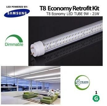 Dlc Listed T8 LED Tube with Rotatable Ends for Commercial Lighting
