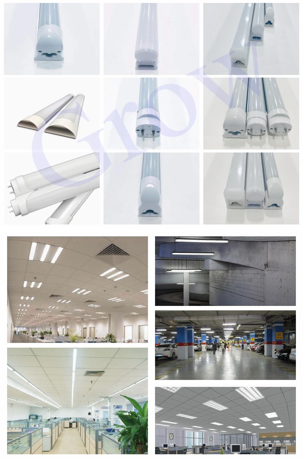 Manufacture of LED Tube Square Shape Energy Saving Lamp 5W-20W All Plastic Materials 2years Warranty