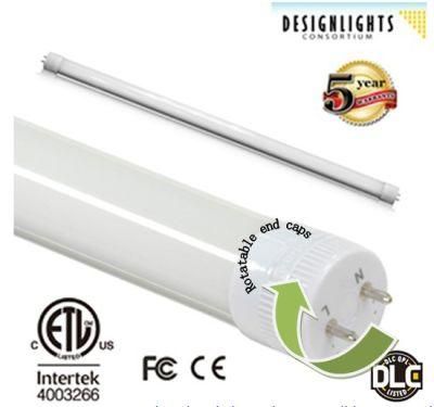 ETL Ce Dimmable T8 LED Tube Light with Rotatable Ends