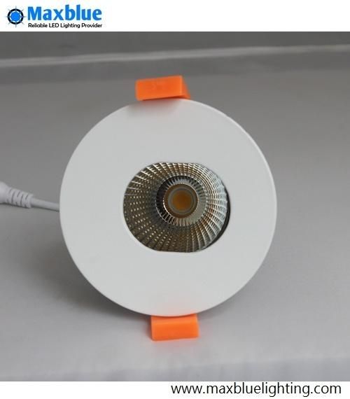 COB White Aluminum Dimmable Warm White LED Downlight