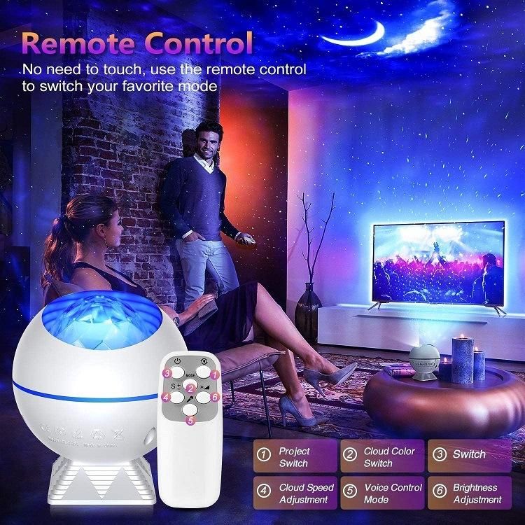 Smart LED Galaxy Starry Sky Universe Projector Night Light with Wireless Music Speaker Starry Sky Light