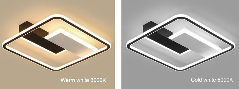 600by600 Light CCT Square Smart Bedroom Contemporary LED Ceiling Lamp