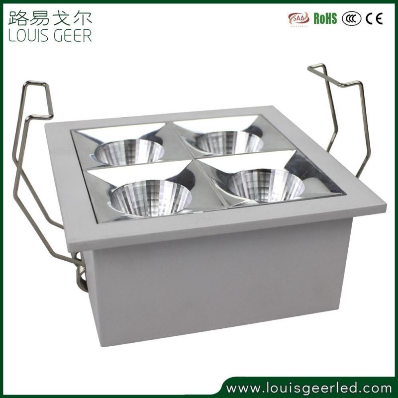 10W Black Color Ra80 Anti-Glare Dimmable LED Ceiling Downlight for Commercial Lighting