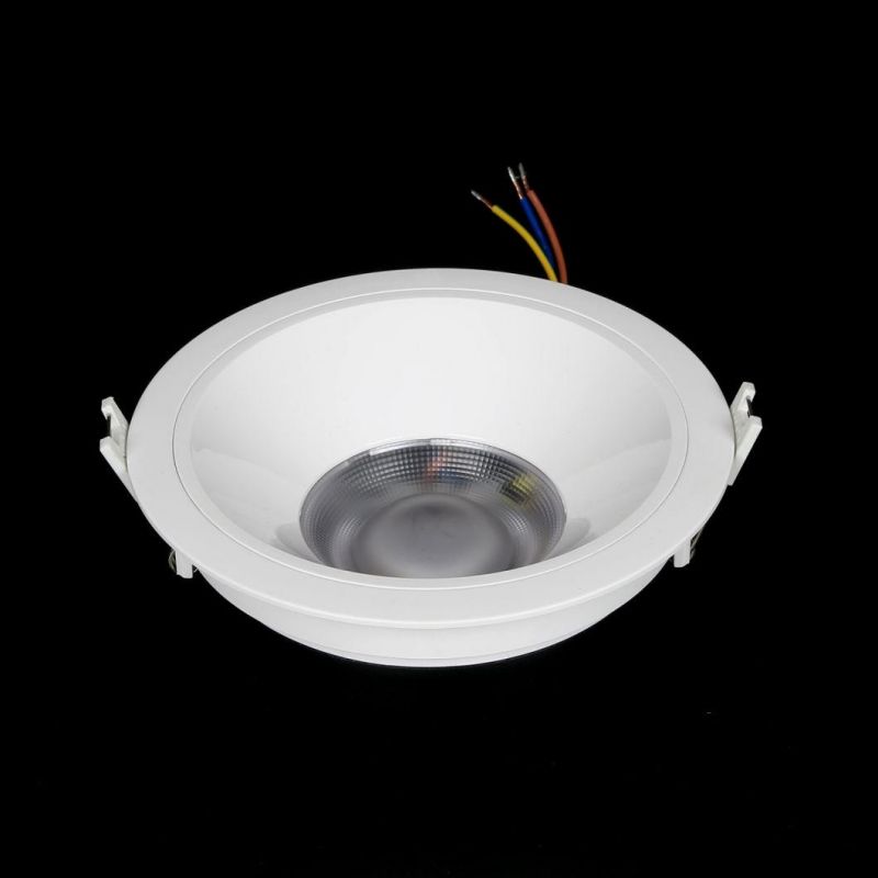 CE Wholesale Fixed PC Trim Aluminum Alloy Body Commercial Quality Ra90 Ceiling Recessed LED Downlight Down Light