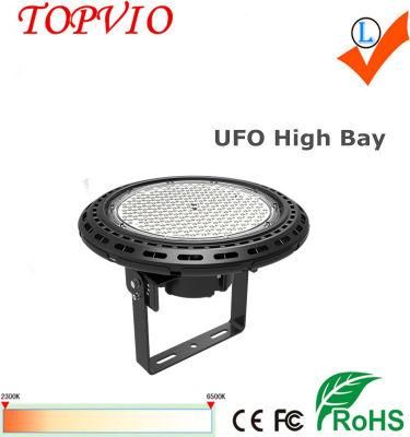 Super Bright Dimmable Supermarket Round Waterproof IP65 Lamp UFO LED High Bay Light 150W