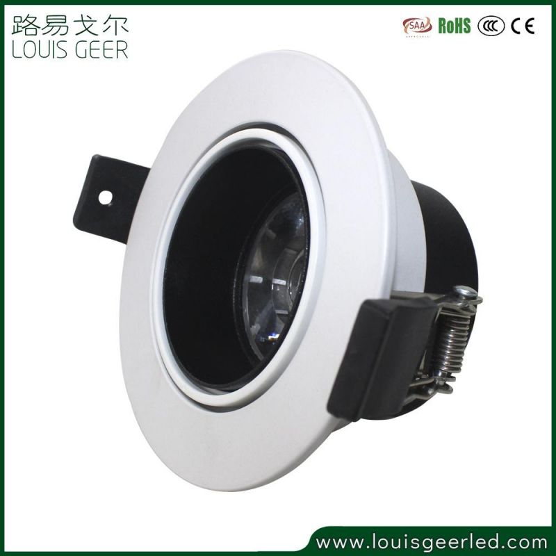 Reliable and Good White Black Color Recessed Mounted Round 5W LED Spot Light