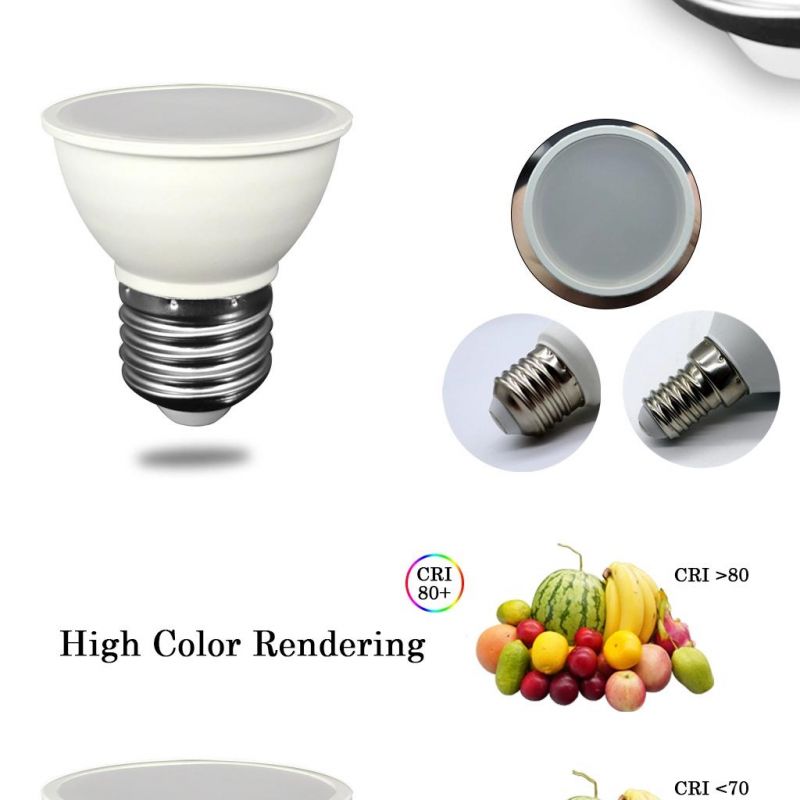 LED Bulb Spotlight 3W 5W 7W 8W E14 E27 B22 Base Reflector LED Lamp New ERP CE RoHS Approval Home Decoration and Indoor Lighting