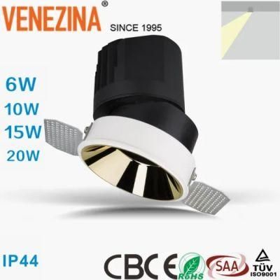 Venezina 2020 New Style COB LED IP65 Anti-Glare LED Spotlight Adjustable Down Light Recessed LED Downlight