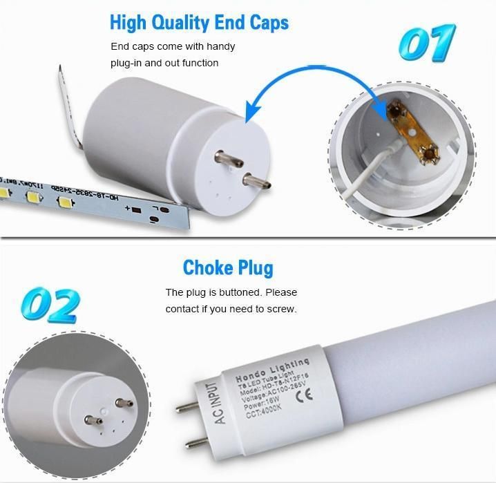 9W/14W/18W/22W High Lumen T8 LED Tube