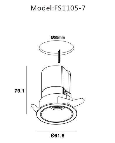 Ceiling Spotlight Series 7W LED Wall Art Exhibition Lighting