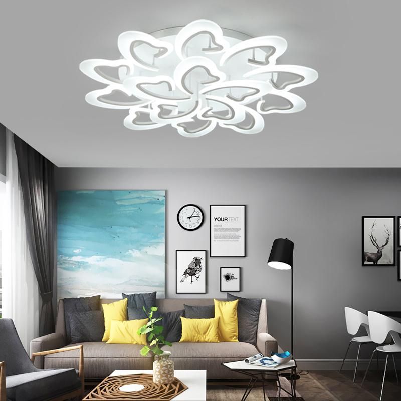 Flower Shape Acrylic LED Ceiling Lights Smart Control