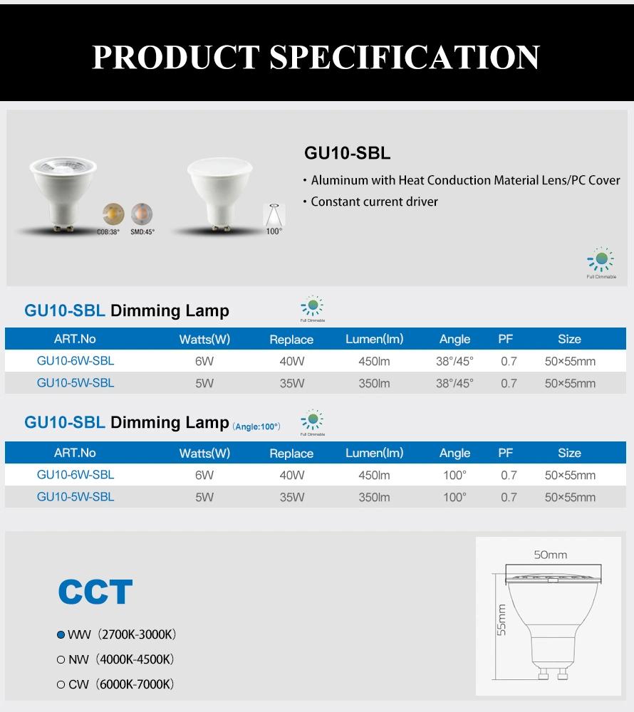 GU10 LED Dimming Spot Light