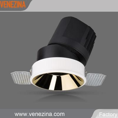 Adjustable Dark Reflector 6W 10W 15W 20W LED Recessed Downlight