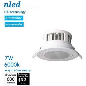 Long Life &amp; Low Energy 7W LED Recessed Ceiling Light