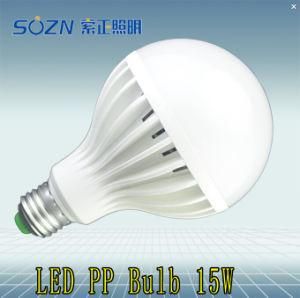 PP Plastic 15W LED Bulb Light with CE RoHS Certificate