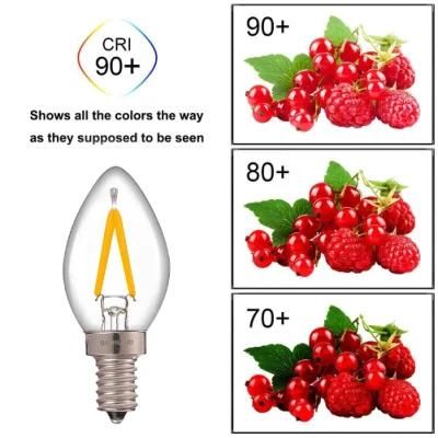 Ra90 0.5W 1W 2200K C7 LED Bulb