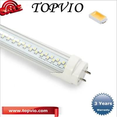 Single Row AC85-285V Warm White T8 18W LED Tube Light